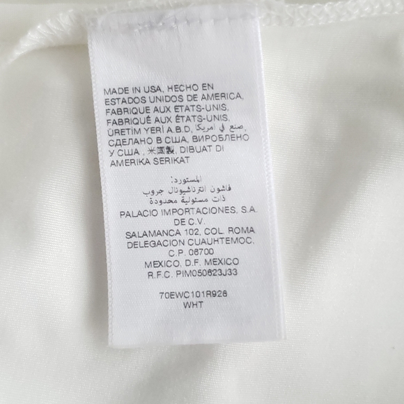 Bebe White And Gold Studs One Shoulder Dress - Picture 5 of 9